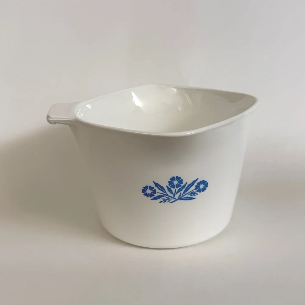 Vintage Corning Ware P-55-B Blue Cornflower 1 Qt Saucemaker Pyroceram USA